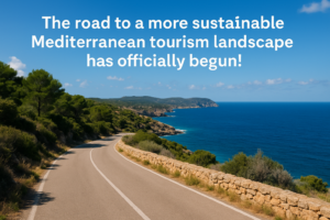 road with sea on the rigth side and wood on the left side